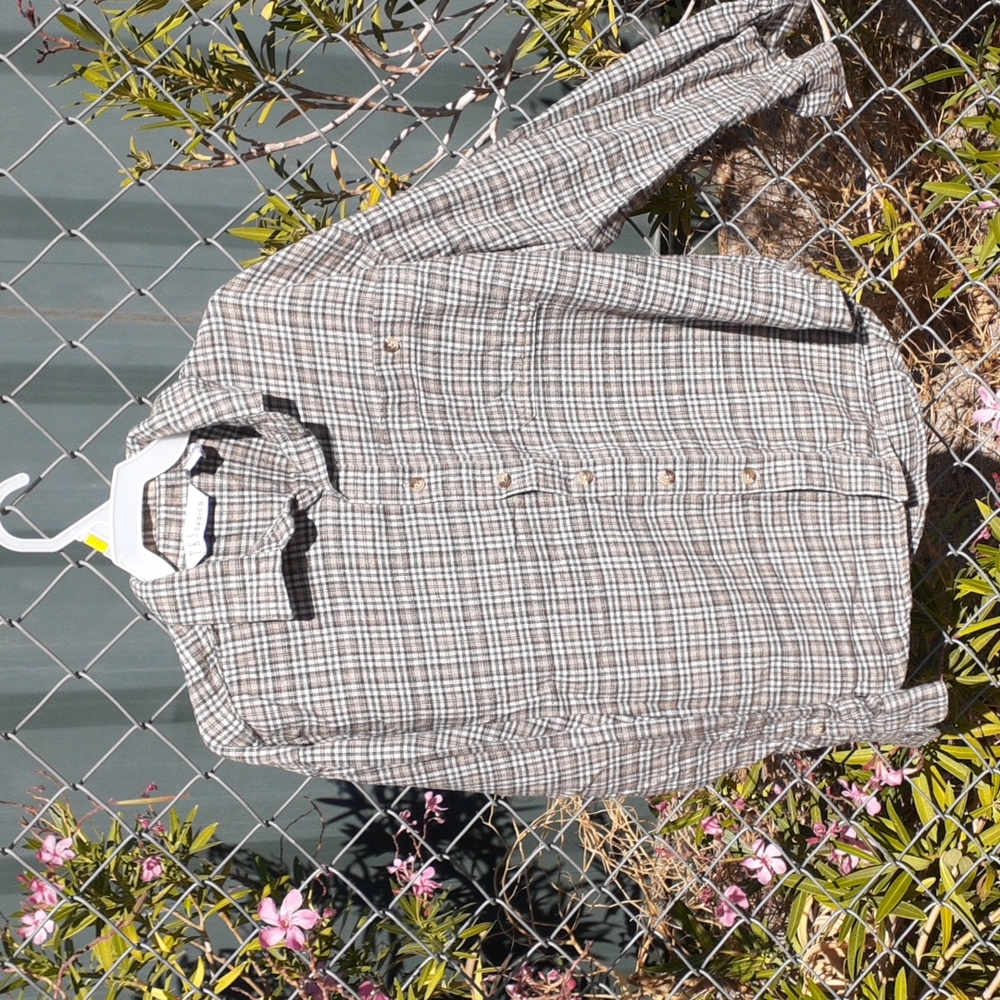 T.K.S. Basics Long Sleeve Cotton Button Up, Size L